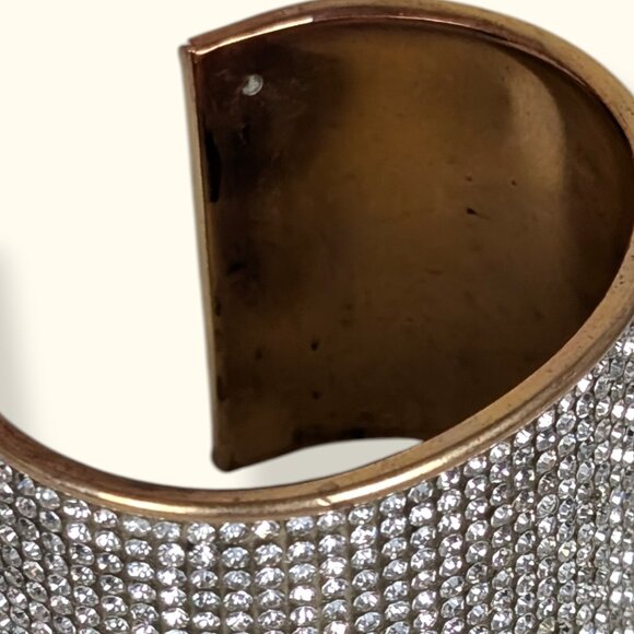 (2/$20) White Rhinestone Cuff Bracelet - Picture 4 of 5